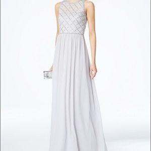 Adrianna Papell Beaded A-Line Gown